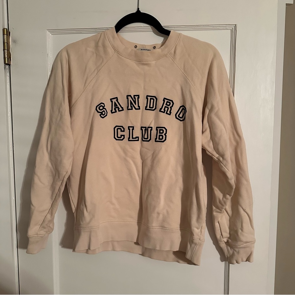 Sandro Light Tan Knit Top